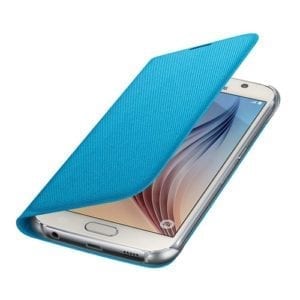 Samsung S6 Flip Wallet Canvas Blue