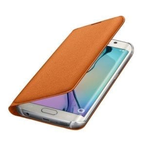Samsung S6 Flip Wallet Canvas Orange