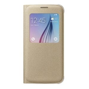 Samsung S6 S View Cover Canvas Gold