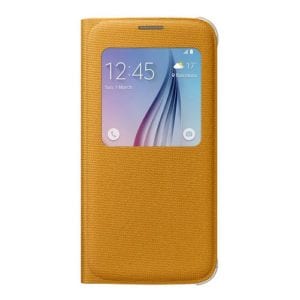 Samsung S6 S View Cover Canvas Yellow