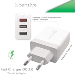 iNcentive Fast charger Qualcomm 3.0 220V White (VT-330)
