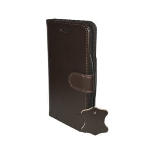 iNcentive Premium Leather Wallet Case Galaxy A3 2017 dark brown